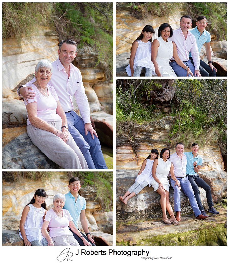 Family Portrait Photography Sydney Family Visiting from Overseas Echo Point Reserve Roseville Chase